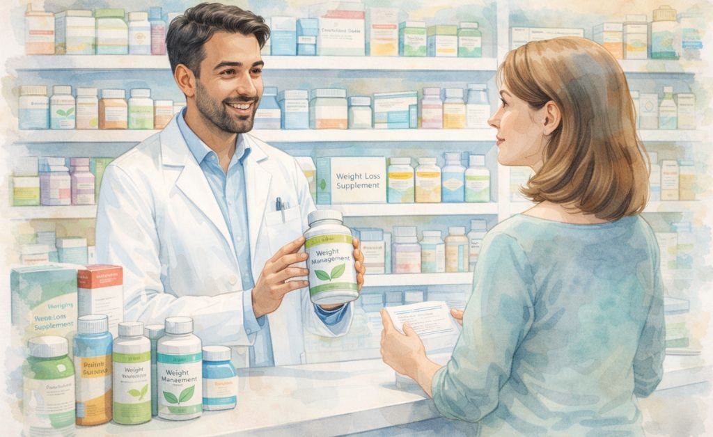 Pharmacy Guidance on Weight Management Supplements UAE.