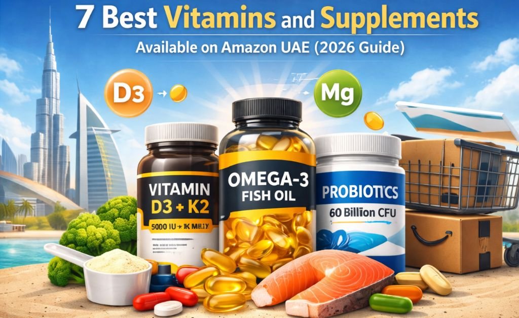 7 Best Vitamins and Supplements Available on Amazon UAE (2026 Guide)