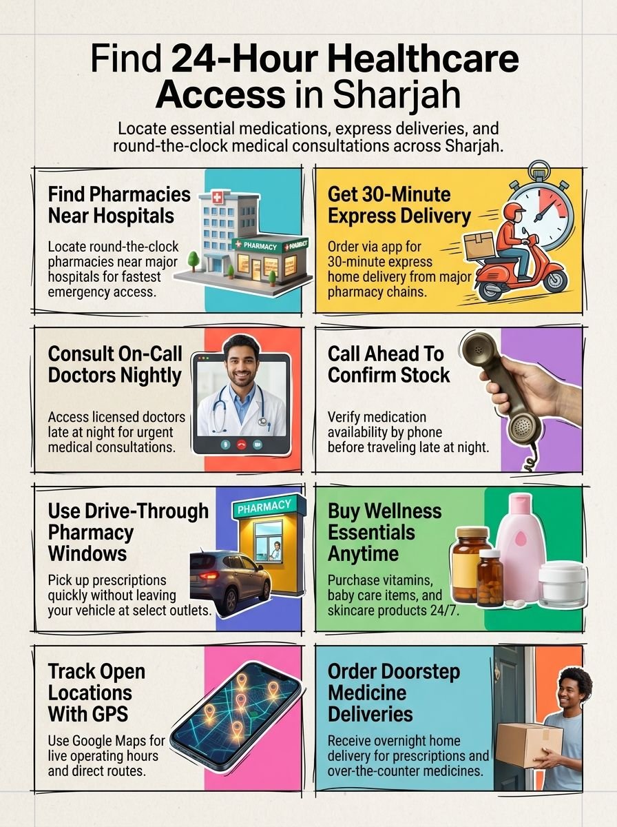 Best 24-Hour Pharmacies in Sharjah Best 24-Hour Pharmacies in Sharjah