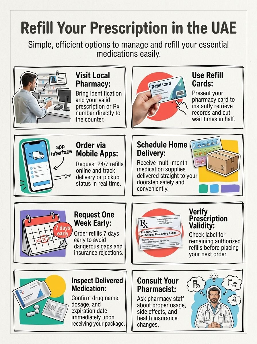 How to Refill Your Prescription at a Pharmacy in the UAE How to Refill Your Prescription at a Pharmacy in the UAE