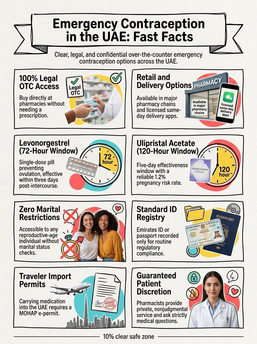 Emergency Contraception UAE 2026: Where To Buy, Age Rules, Privacy Emergency Contraception UAE 2026: Where To Buy, Age Rules, Privacy